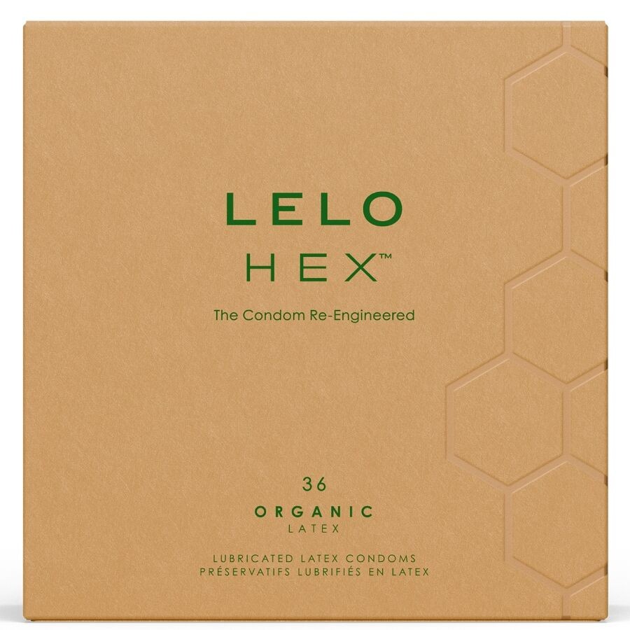 LELO - CAIXA DE PRESERVATIVOS ORGÃNICOS HEX 36